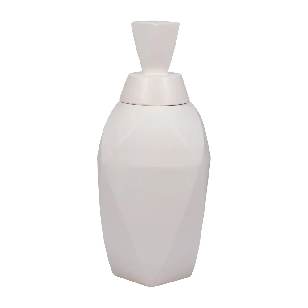 HALTONWORTH WHITE VASE 23 (IN)