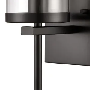 Oakland 12'' High 1-Light Vanity Light - Black 4
