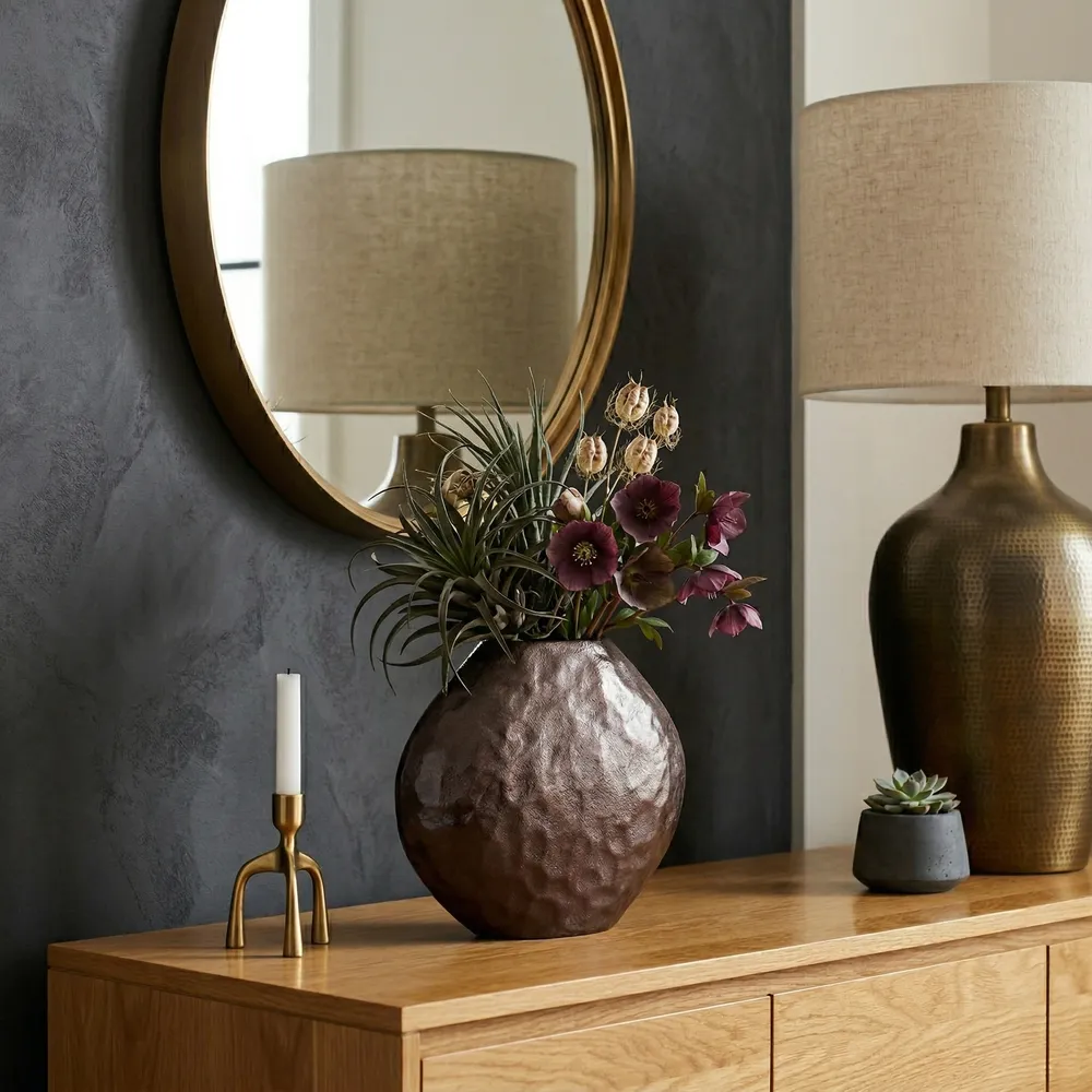 ARLENCLIFF BROWN VASE 11 (IN)