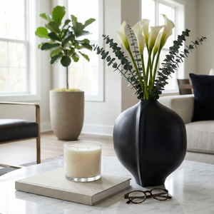 HAYESWOOD BLACK VASE 12 (IN) 9