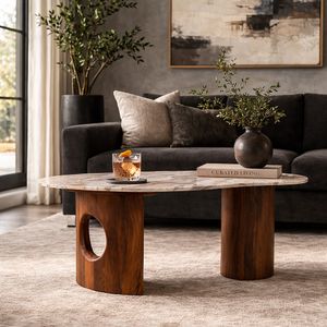 VERAWAY BROWN COFFEE TABLE 19 (IN) 2