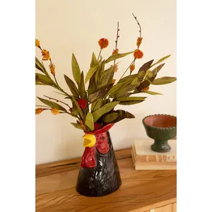 Ceramic Rooster Head Vase 3