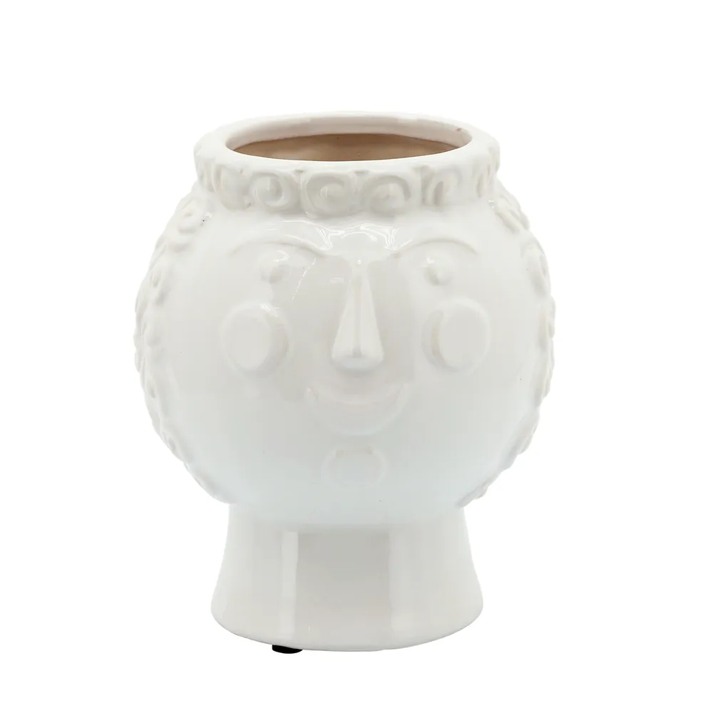 BRADYPARK WHITE PLANTER 7 (IN)