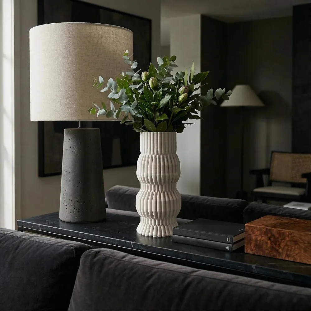 CALTONPORT WHITE VASE 11 (IN)