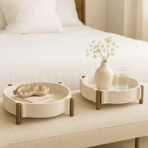 EMMETPORT SET OF 2 BROWN TRAY 4 (IN) 10