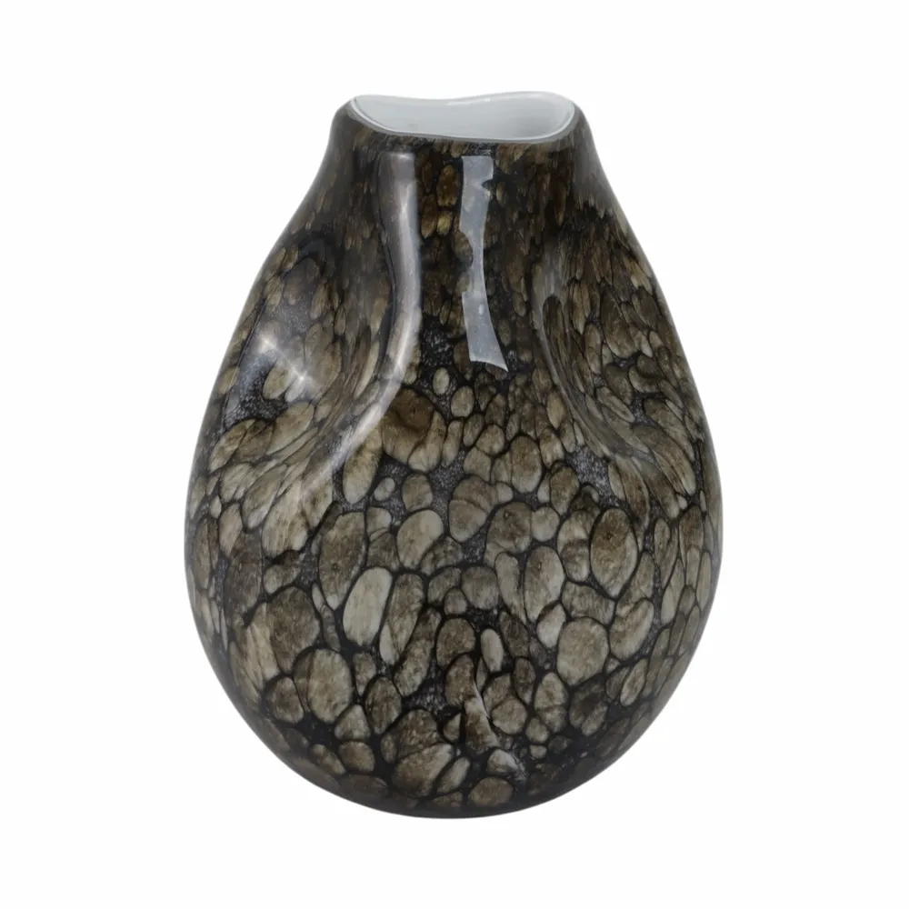 COLEGATE BROWN GLASS VASE 10 (IN)