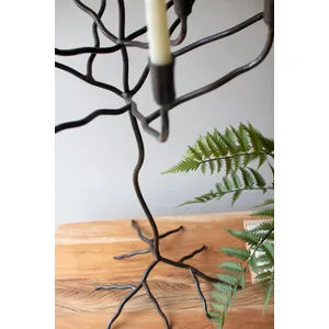 Large Forged-Iron Taper Candelabra 4