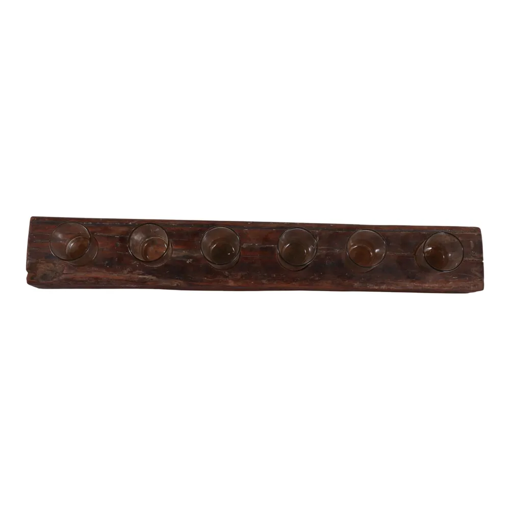 BERGENBURN BROWN CANDLE HOLDER 5 (IN)