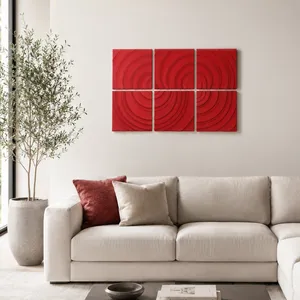 DOVERTON SET OF 6 RED ART 14 (IN) 13