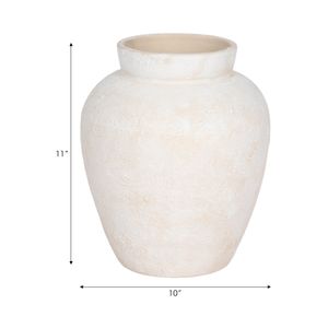 TROYSTONE IVORY VASE 12 (IN) 8