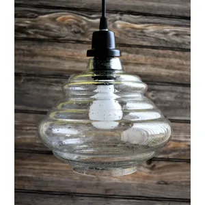 Bubble Glass Pendant Light 7.25x9.5in 2