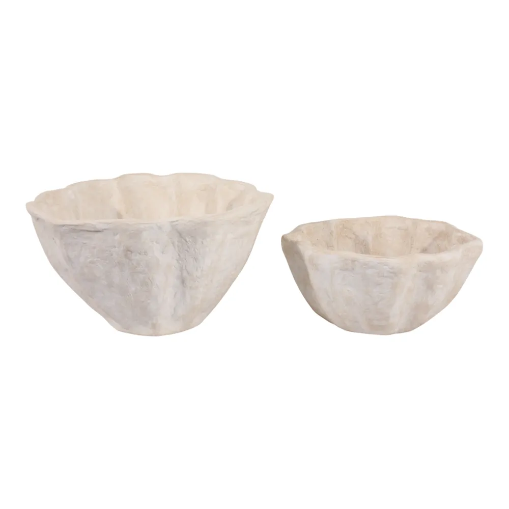 TANNERVALE SET OF 2 WHITE PLANTER 10 (IN)