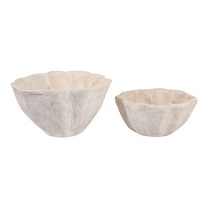 TANNERVALE SET OF 2 WHITE PLANTER 10 (IN) 1