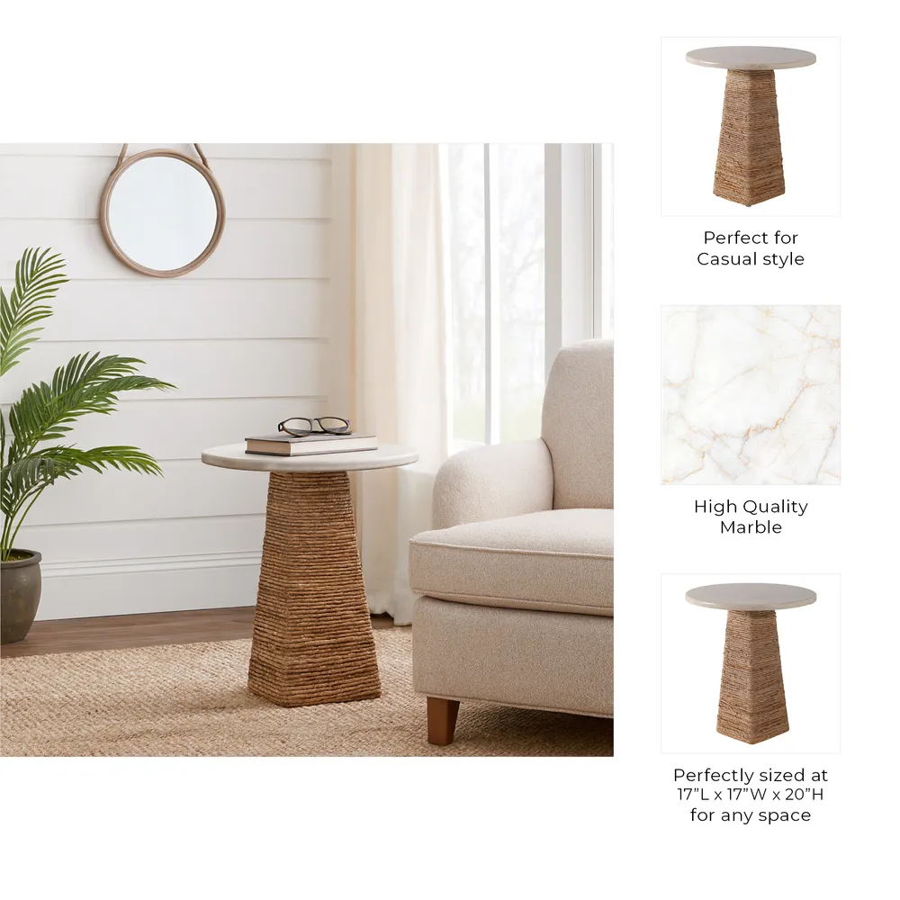 BARDENSHAW IVORY TABLE 20 (IN)