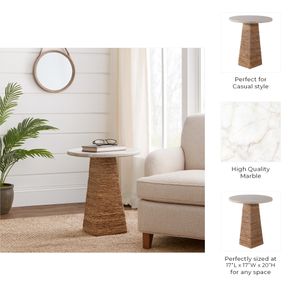 BARDENSHAW IVORY TABLE 20 (IN) 10