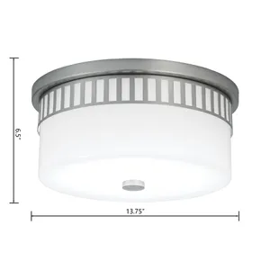 Astor 13.75'' Wide 2-Light Flush Mount - Brushed Nickel 2