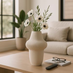 DEANFIELD IVORY VASE 14 (IN) 9