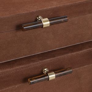 DORSETRUN SET OF 2 BROWN BOXES 7 (IN) 7