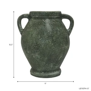 CHILTONLAND GREEN VASE 11 (IN) 10