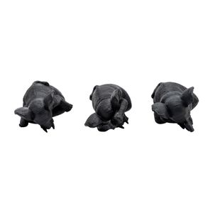 YATESWORTH SET OF 3 BLACK DECOR 8 (IN) 6
