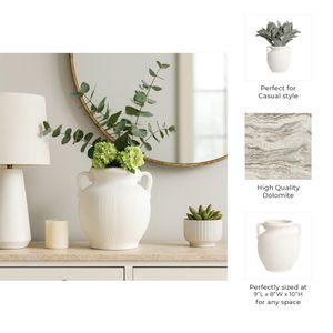 GARTONSHAW WHITE VASE 10 (IN) 11