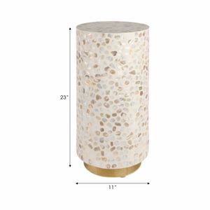 23" ALLERD MOTHER & PEARL COCKTAIL TABLE 10