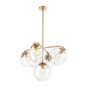 Collective 28'' Wide 5-Light Chandelier - Satin Brass 2