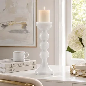 BECKETTOAK CLEAR CANDLE HOLDER 18 (IN) 11
