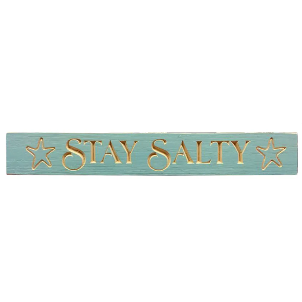 24" USA STAY SALTY ROUTED BARNWOOD SIGN