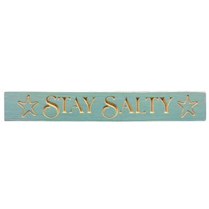 24" USA STAY SALTY ROUTED BARNWOOD SIGN 1