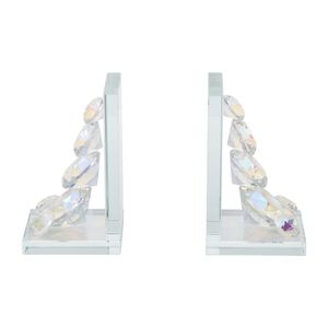 GARLANDGROVE SET OF 2 CLEAR BOOKENDS 7 (IN) 3