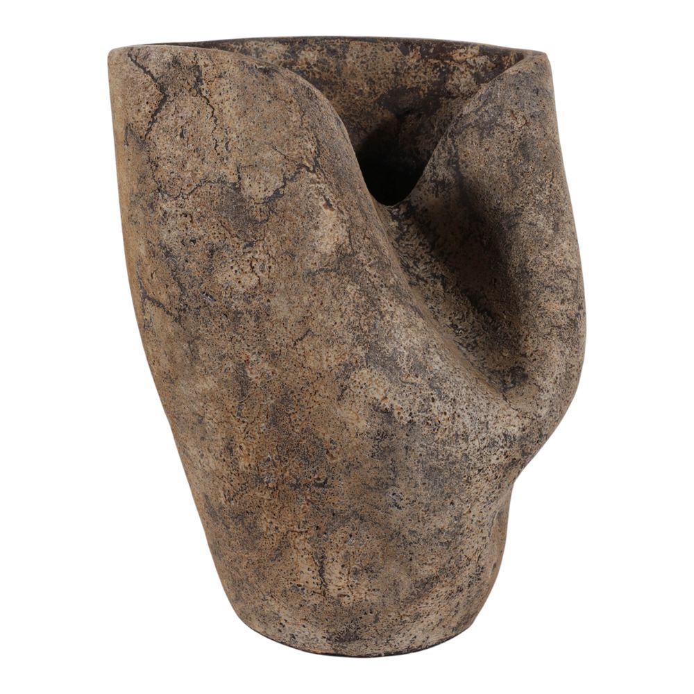 RUSHBROOK BROWN VASE 14 (IN)