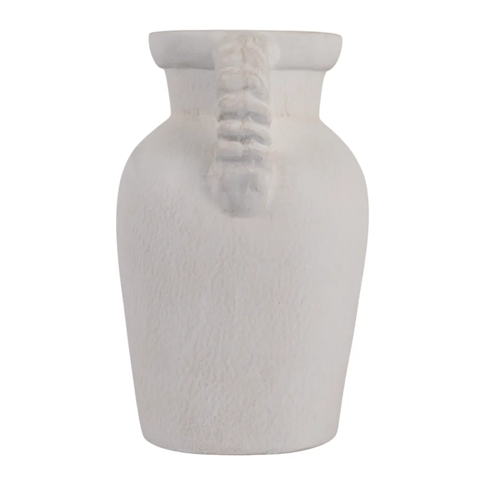 CLOVERWIND WHITE VASE 12 (IN)