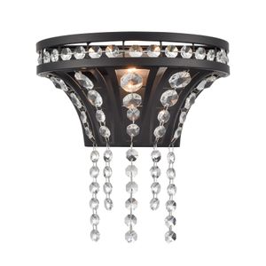 Fantania 9'' High 1-Light Sconce - Matte Black 1