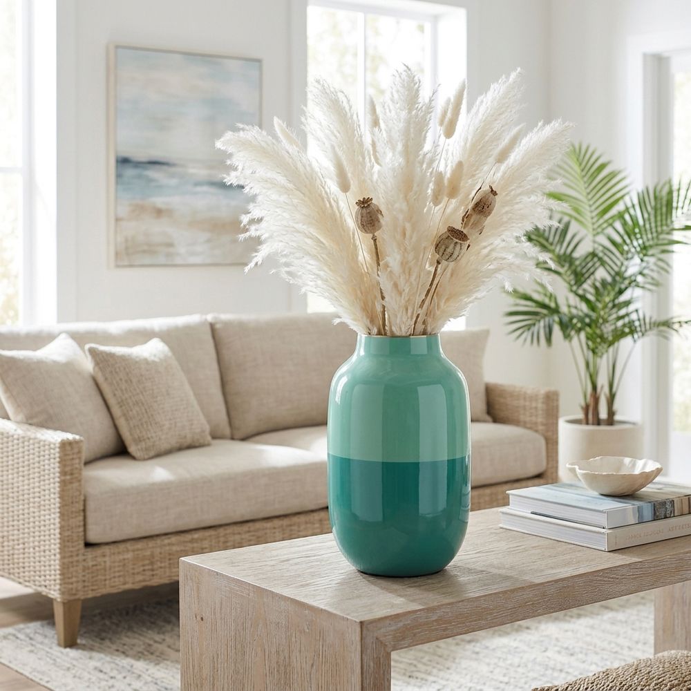 HELENAGROVE GREEN VASE 12 (IN)