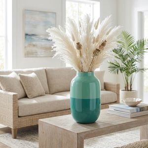 HELENAGROVE GREEN VASE 12 (IN) 9