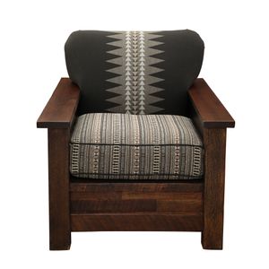 Barnwood  Americana Lounge Chair - Customer Fabric - Seat:  Fabric TBD; Backrest:  Fabric TBD 3