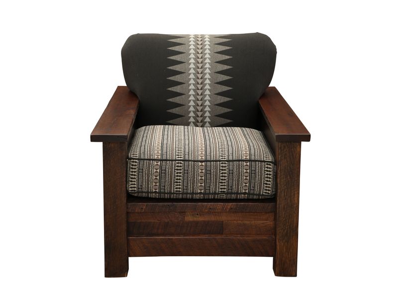 Barnwood  Americana Lounge Chair - Customer Fabric - Seat:  Fabric TBD; Backrest:  Fabric TBD 3