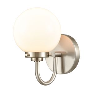 Fairbanks 8.5'' High 1-Light Sconce - Brushed Nickel and Opal 3