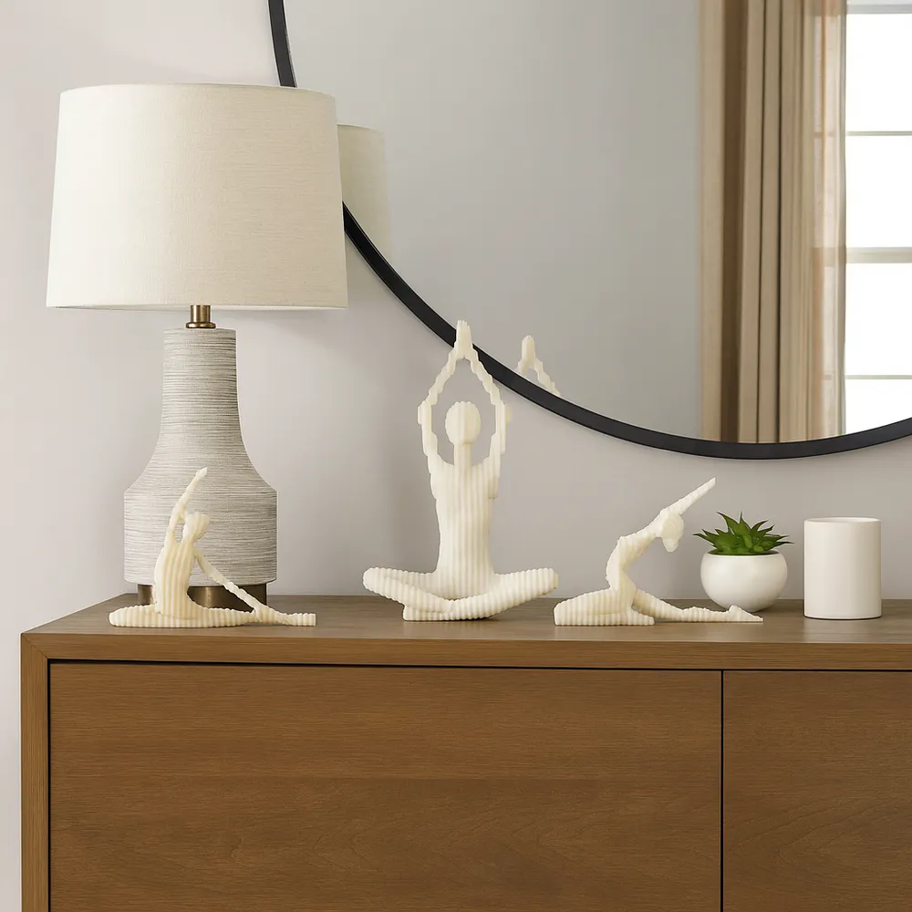 BARRONHOLM SET OF 3 WHITE DECOR 16 (IN)