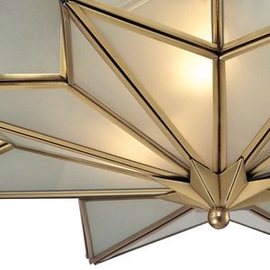 Decostar 21'' Wide 3-Light Flush Mount - Brushed Brass 3