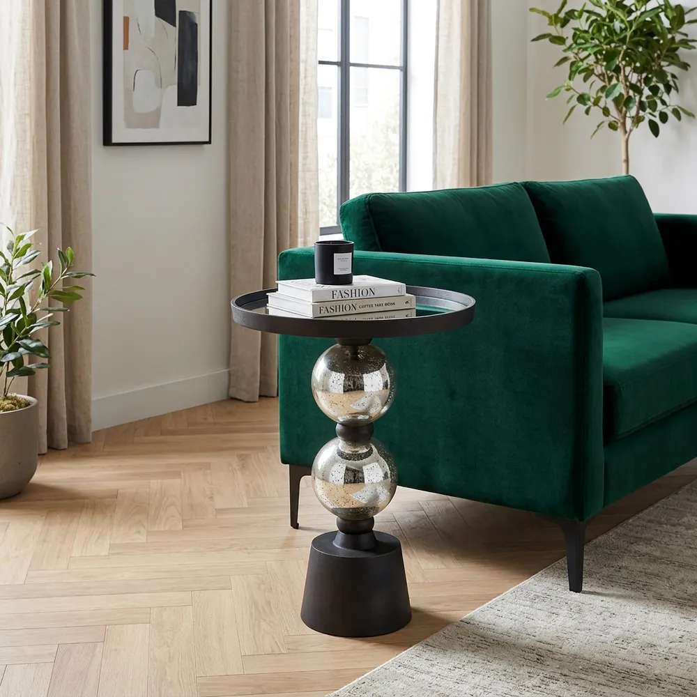 BROCKWAY BLACK TABLE 22 (IN)