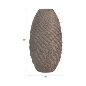 ROYVALE BROWN VASE 19 (IN) 8