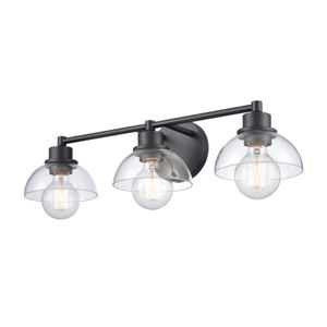 Julian 24'' Wide 3-Light Vanity Light - Matte Black 5