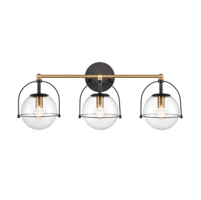 Langford 24″ Wide 3-Light Vanity Light - Satin Brass