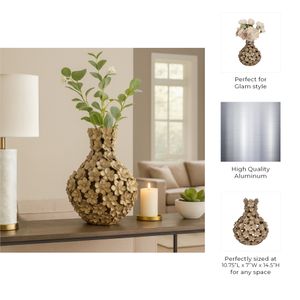 LYNNFORD GOLD VASE 15 (IN) 10