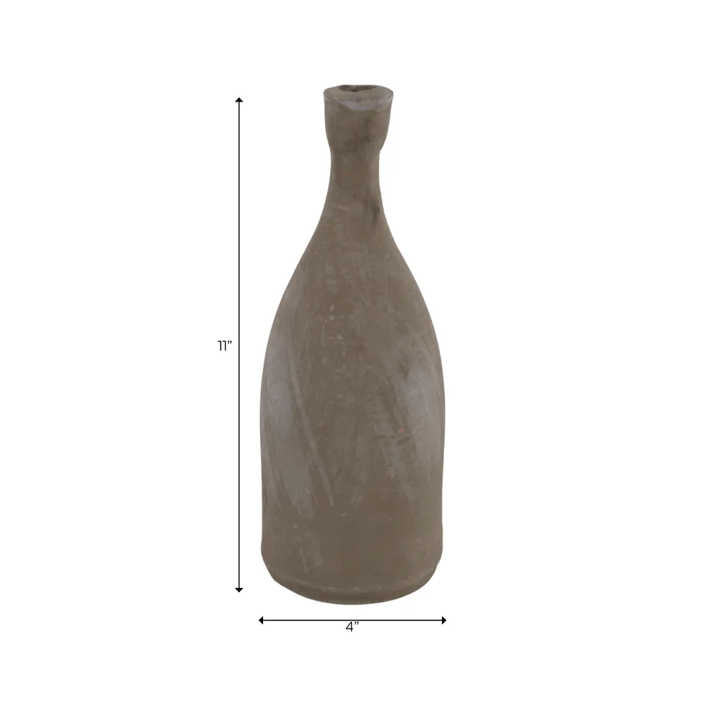 PAXTONCLIFF GRAY CANDLE HOLDER 11 (IN)