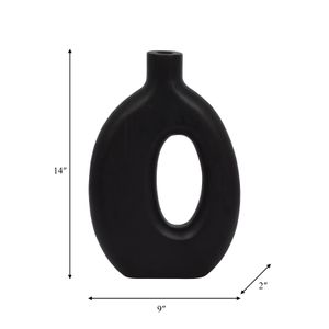 GRIFFINMOOR BLACK VASE 14 (IN) 10