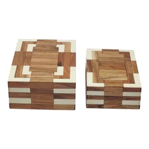 HARPERVALE SET OF 2 GREEN BOXES 3 (IN) 3