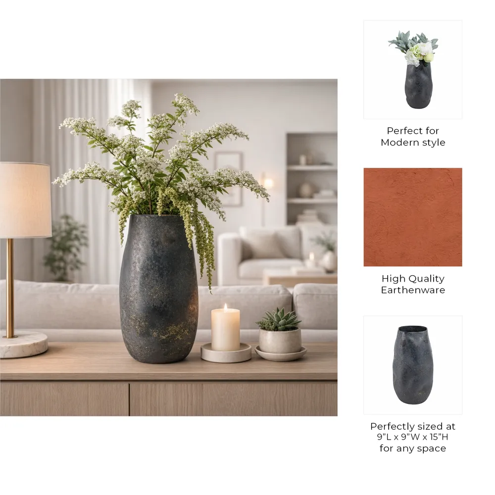 KNOXWOOD GRAY VASE 15 (IN)